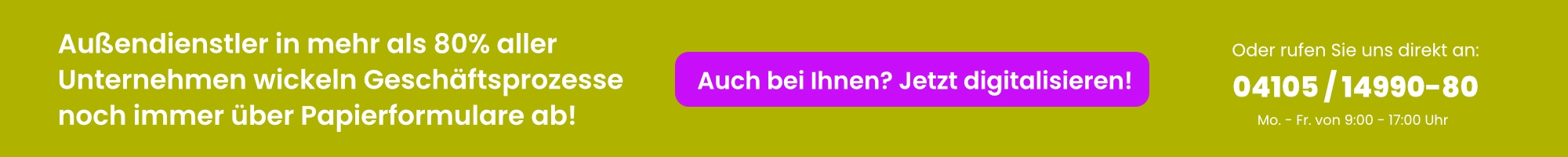 Papierformulare für Vertriebler und Servicetechniker ersetzen durch mobile Apps für iOS und Android