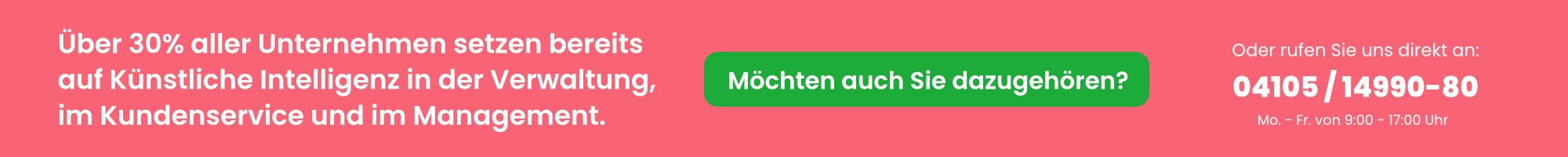 Kosten sparen und Fehlerquote verringern durch Einsatz von KI (Künstliche Intelligenz) in Verwaltung, Kundenservice und Management