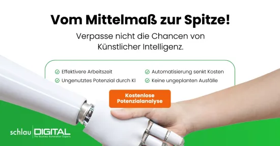 Buchen Sie jetzt ein kostenlose Potenzialanalyse für die Automatisierung von Büroprozessen in Ihrem Unternehmen